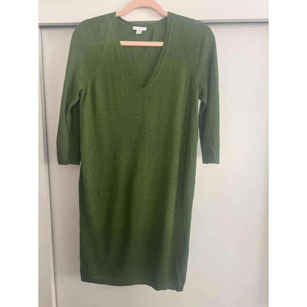 J. Jill Olive Long Sleeve Dress